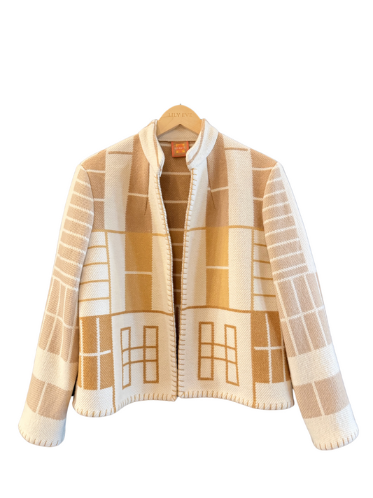 The Toffee Grid Jacket