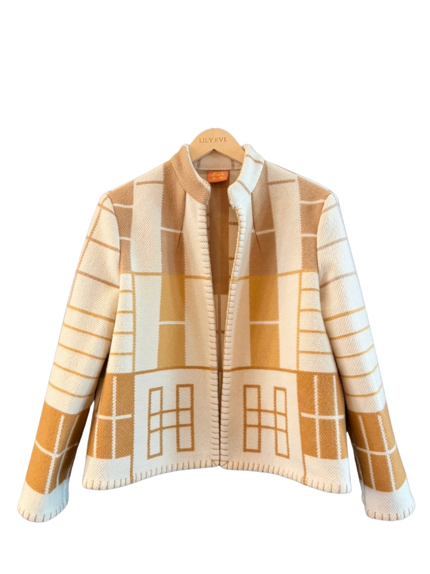 The Toffee Grid Jacket