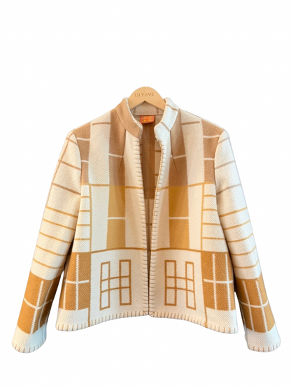 The Toffee Grid Jacket