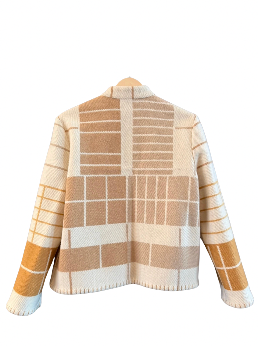The Toffee Grid Jacket