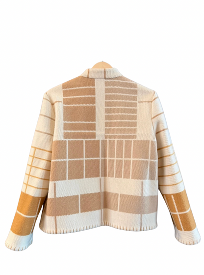 The Toffee Grid Jacket