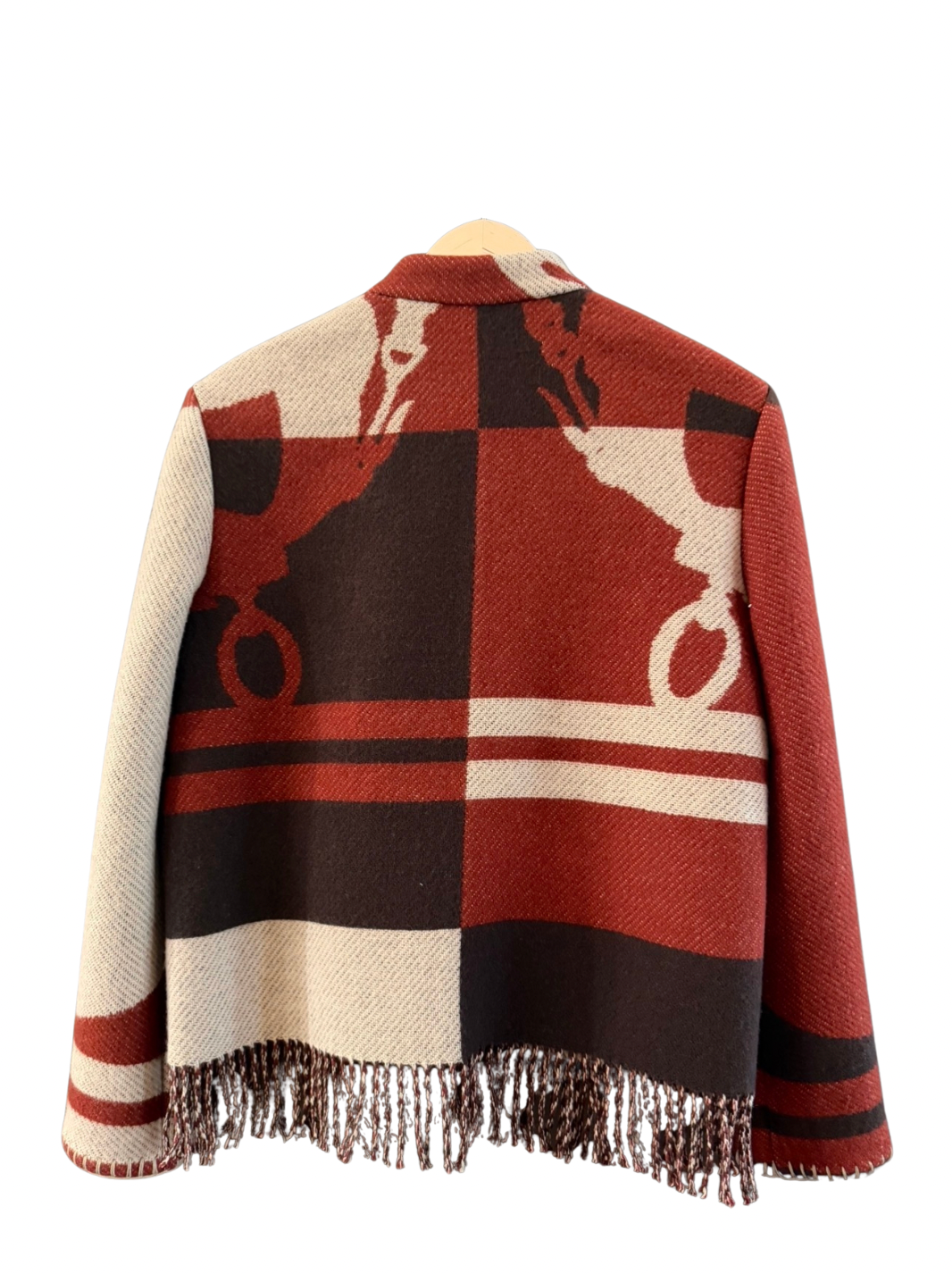 The Burgundy Fringe Jacket