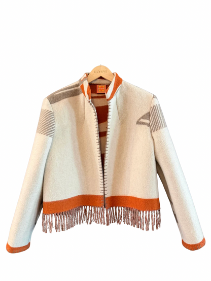 The Red Horse Tail Fringe Jacket