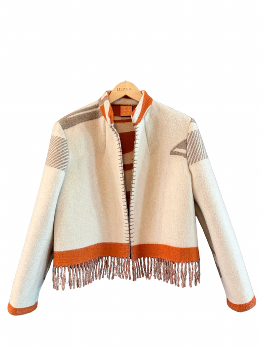 The Red Horse Tail Fringe Jacket