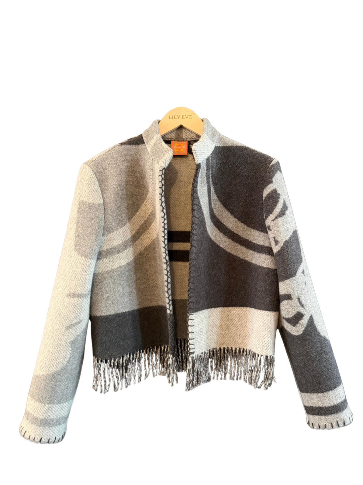 The Charcoal Fringe Jacket