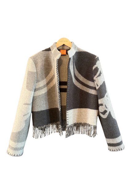 The Charcoal Fringe Jacket