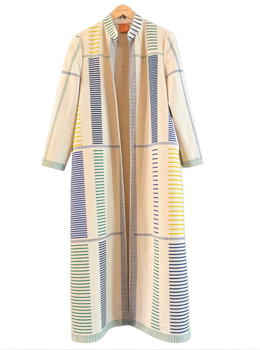 The Blue Linear Coat