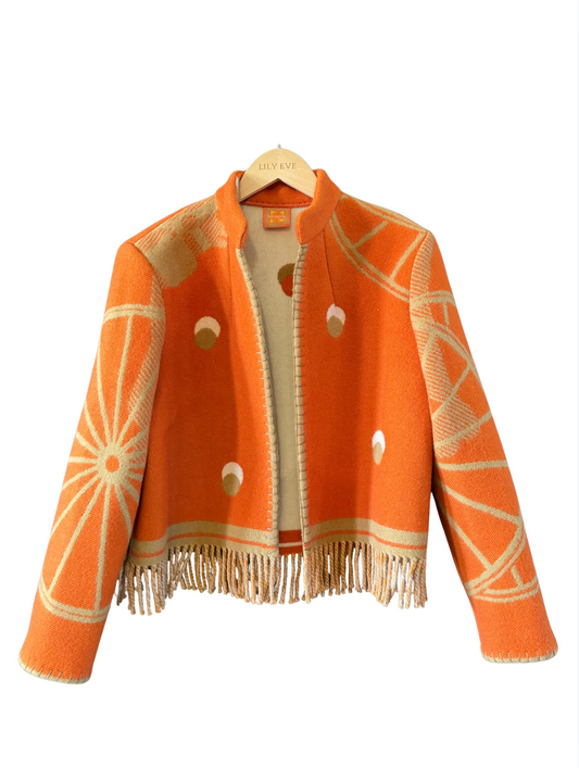 The Orange Wheel Fringe Jacket