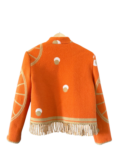 The Orange Wheel Fringe Jacket