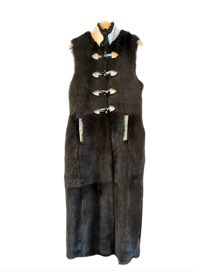 The Long Shearling Vest