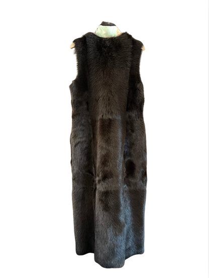 The Long Shearling Vest
