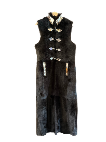 The Long Shearling Vest