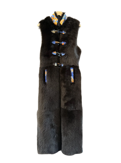 The Long Shearling Vest
