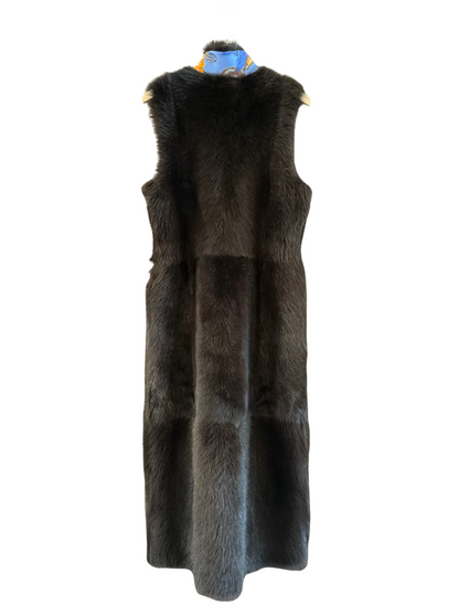 The Long Shearling Vest