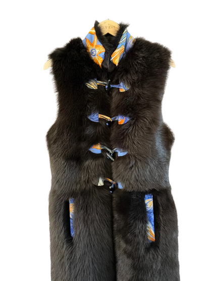 The Long Shearling Vest