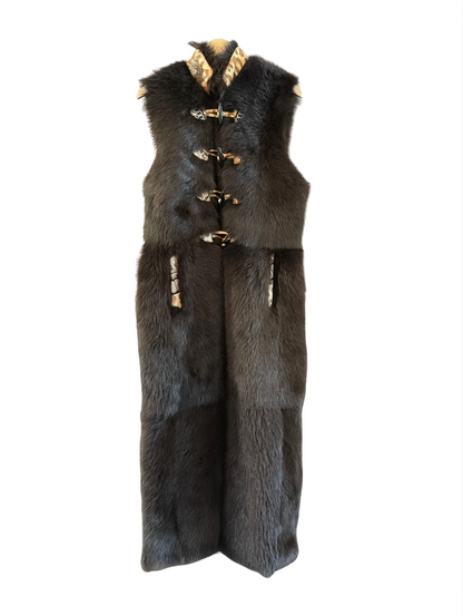 The Long Shearling Vest