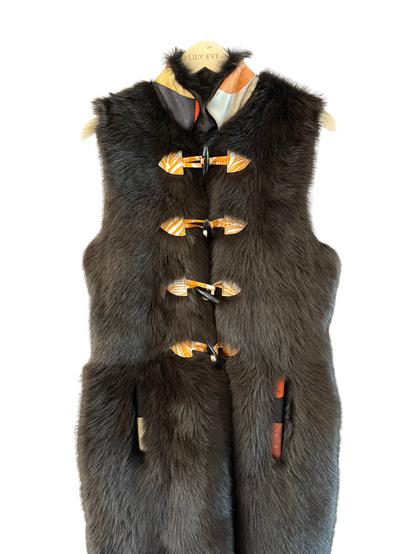 The Long Shearling Vest