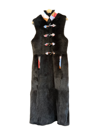 The Long Shearling Vest