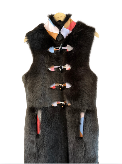 The Long Shearling Vest