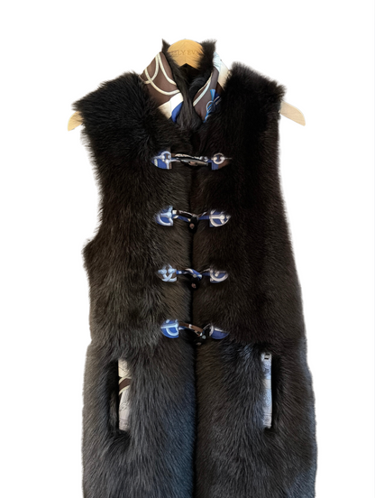 The Long Shearling Vest
