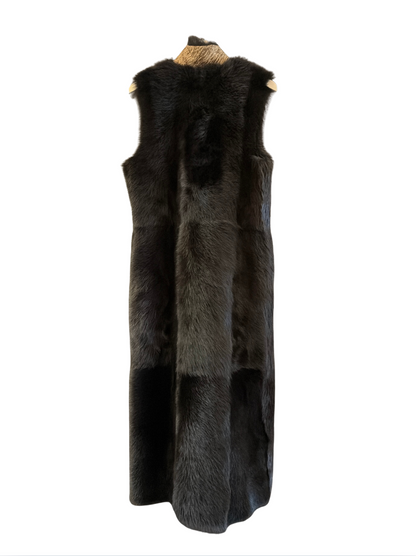 The Long Shearling Vest