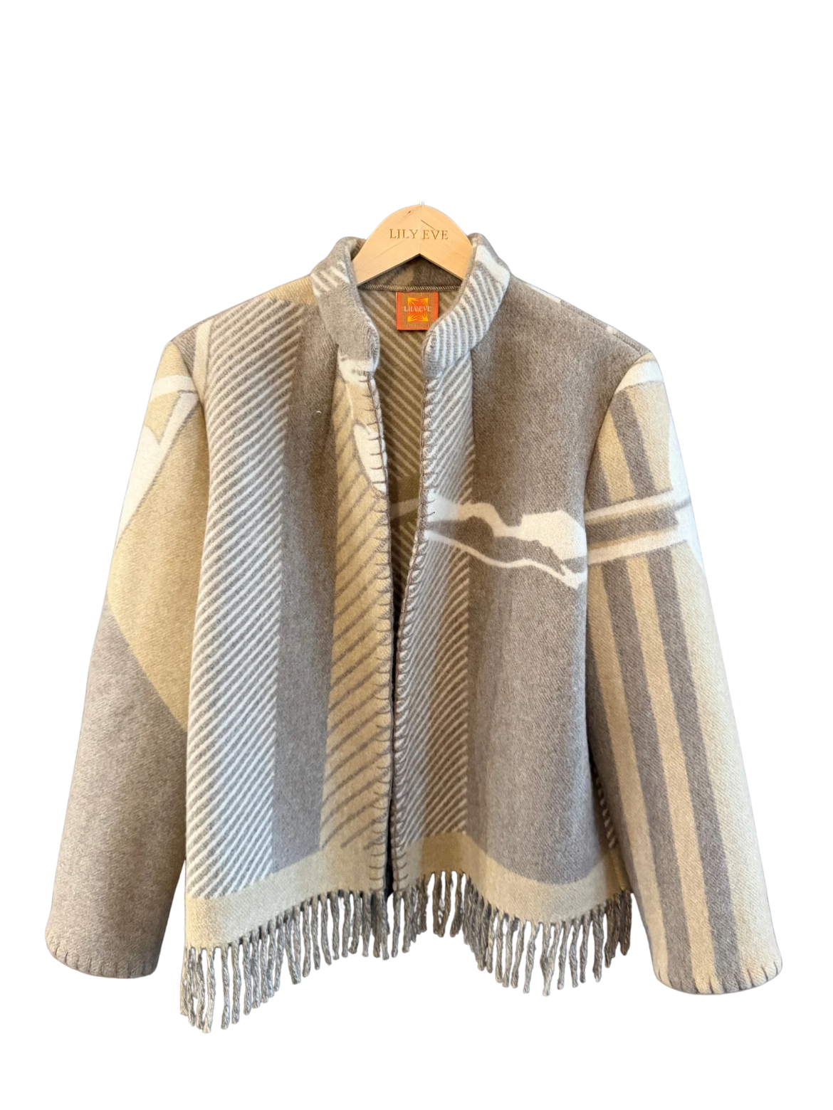 The Taupe Horse Fringe Jacket