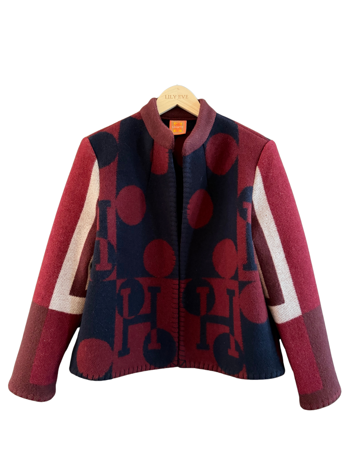 The Burgundy Polka Jacket