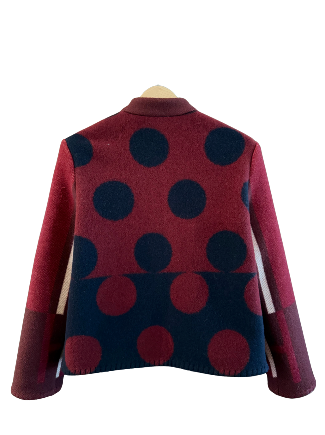 The Burgundy Polka Jacket