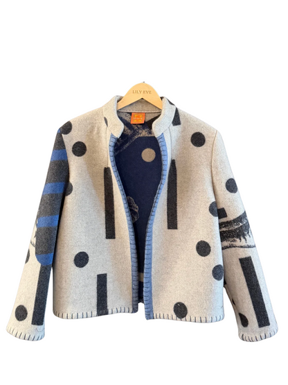 The Navy Zebra Head Jacket