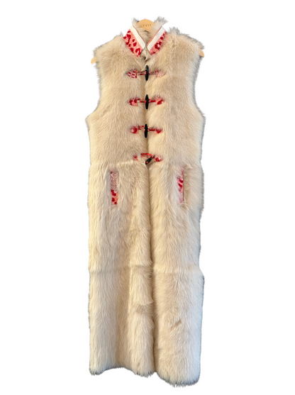 The Long Shearling Vest