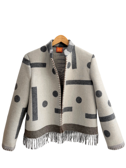 The Zebra Fringe Jacket