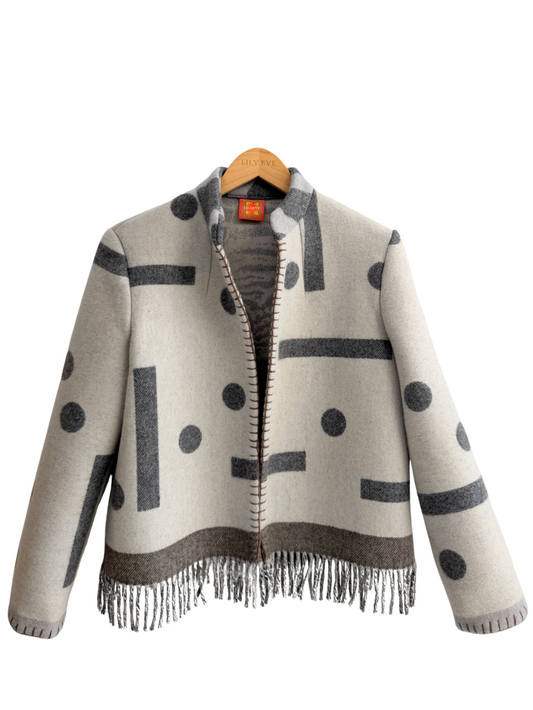 The Zebra Fringe Jacket