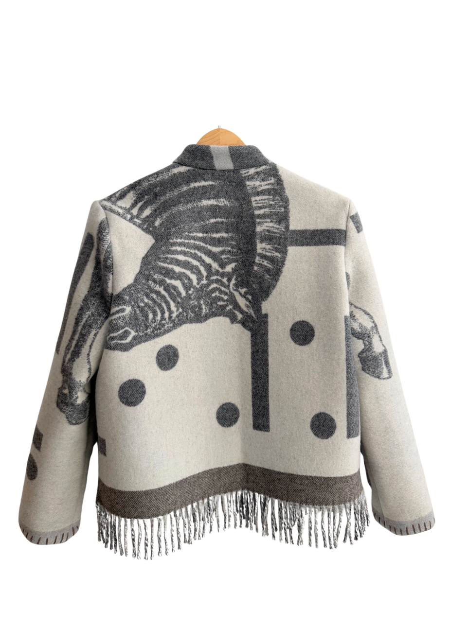 The Zebra Fringe Jacket