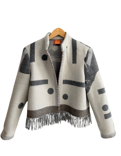 The Grey Fringe Jacket